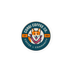 Corgi Coffee Co. Logo Stickers