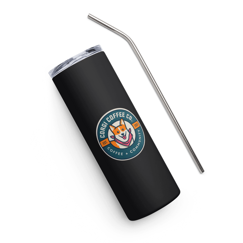 Corgi Coffee Co. Logo Black Tumbler